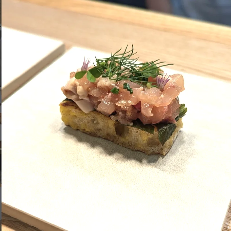 鰺/白子/エゴマの葉